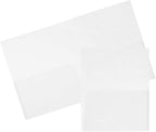 JAM PAPER Plastic Light Weight Flexible Two Pocket Presentation Folder by JAMPaper