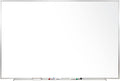Ghent 4 x 10 Aluminum Frame Porcelain Magnetic Whiteboard, 1 Marker, 1 Eraser by Ghent