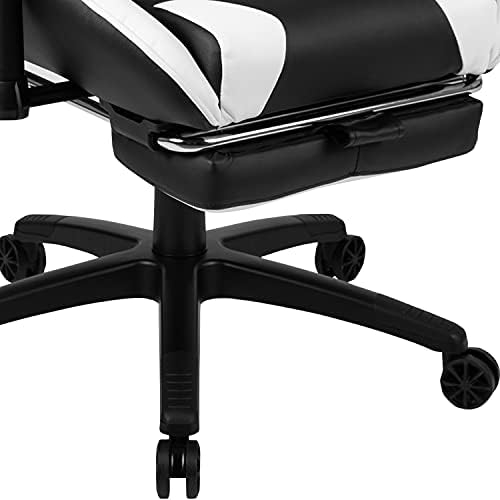 Flash Furniture Optis Black Gaming Desk and Black Footrest Reclining Gaming Chair Set with Cup Holder, Headphone Hook, and Monitor/Smartphone Stand | Cup Holder, Headphone Hook, Monitor/Smartphone Stand