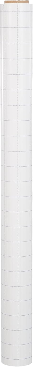 Nobo Whiteboard Sheets - Stick Anywhere for an Instant, Removable Dry Wipe Surface, 800 x 600 mm, Pack of 25, White and Grey Squared, Instant Dry Wipe Electrostatic Sheets, 1905157