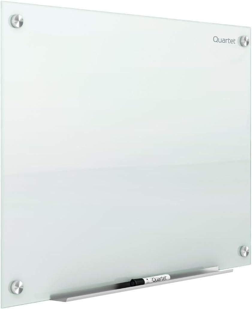 Quartet Whiteboard, Glass Dry Erase Board, Magnetic, 6' x 4', Infinit...