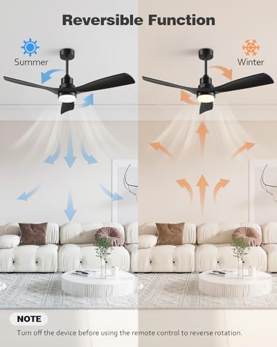 52 inch ceiling fans with lights remote, 3, package contents
