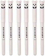 Piaogui 6pcs 0.5mm Erasable Gel Pens, Kawaii Cute Bear Pig Erasable Gel Pen Set by Unknown