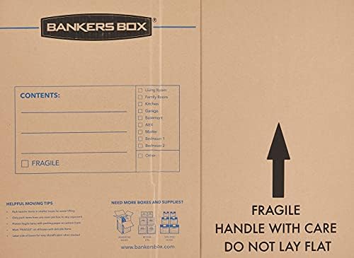 bankers box 4-pack medium tv/picture/mirror moving boxes shown in use
