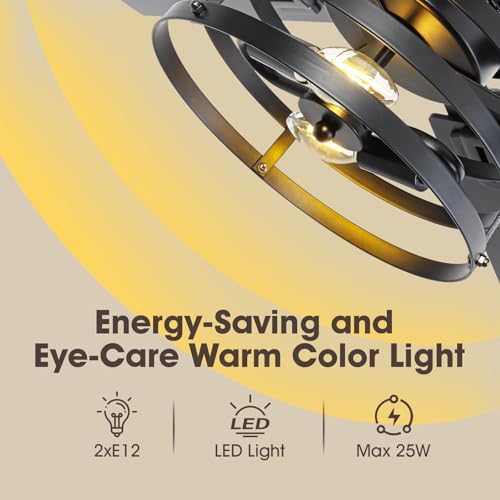 52" farmhouse ceiling fan with light, 6-speed dc, package contents
