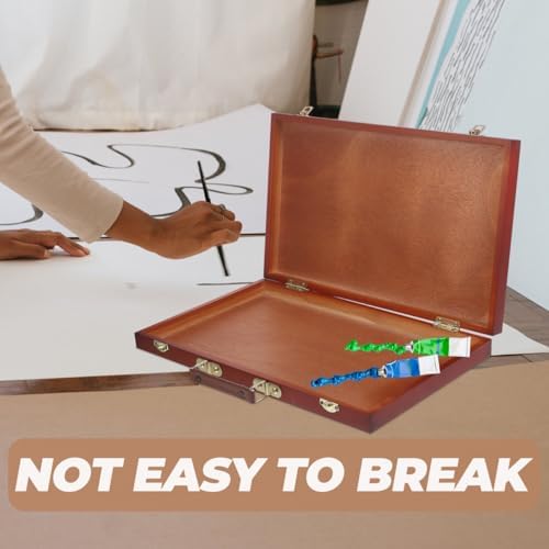 villcase wooden handheld painting box 14.56x9.05x1.77 inches –, close-up detail