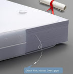 plastic art portfolio, large art portfolio with handles,waterproof, side view