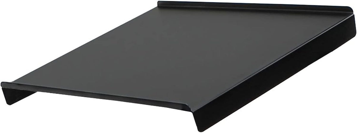Black Two Tier X-Stand with Mic Boom and Top Shelf