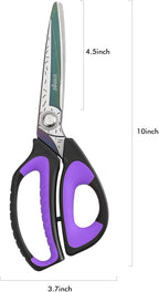 LIVINGO Heavy Duty Industrial Scissors: 10" Utility Stainless Steel Scissors - Image 2