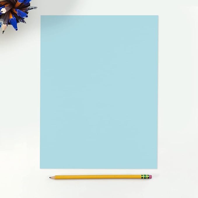 LUXPaper 8.5" x 11" Paper | Letter Size | Pastel Blue | 60lb. Text | 500 Qty - Image 3