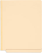 Blue Summit Supplies 50 Classification Folders 1 Divider, Letter, Manila | 2 prong bonded fasteners with top tabs, for medical, legal, and office record filing