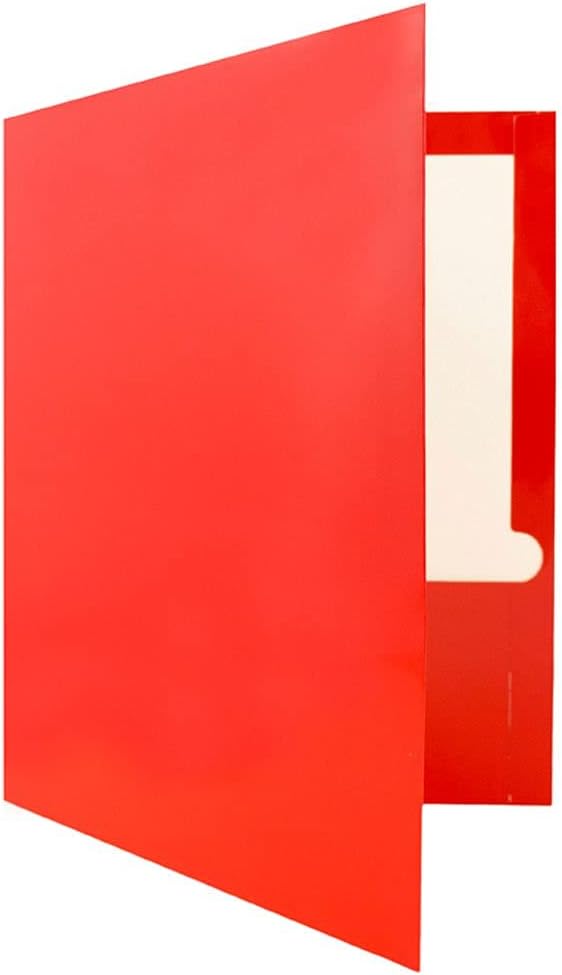JAM PAPER Laminated Two Pocket Glossy School Folders - Image 3