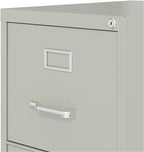 Scranton & Co 4-Drawer 22" Deep Letter Filing Cabinet in Black, Office - Image 4