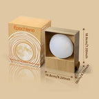 sunrise alarm clock, 360-degree rotating moonlight & 10, front angle view