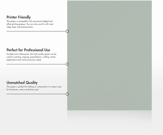 LUXPaper 8.5" x 11" Paper | Letter Size | Slate Gray | 70lb. Text | 500 Qty - Image 8