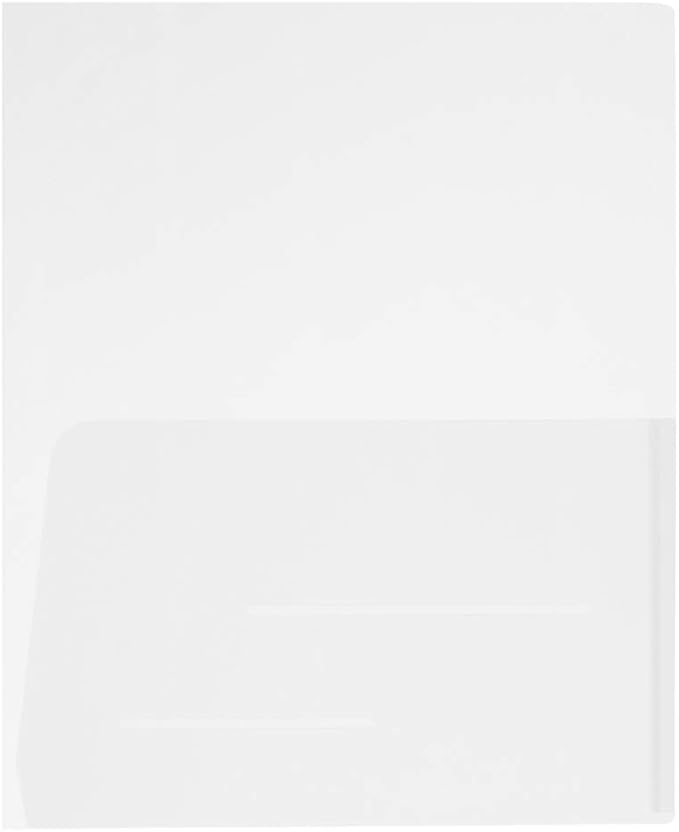JAM PAPER Plastic Light Weight Flexible Two Pocket Presentation Folders - Image 4
