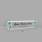 Signs ByLITA Floral Pattern Customized Nameplate | Eucalyptus Personalized Full - Image 7