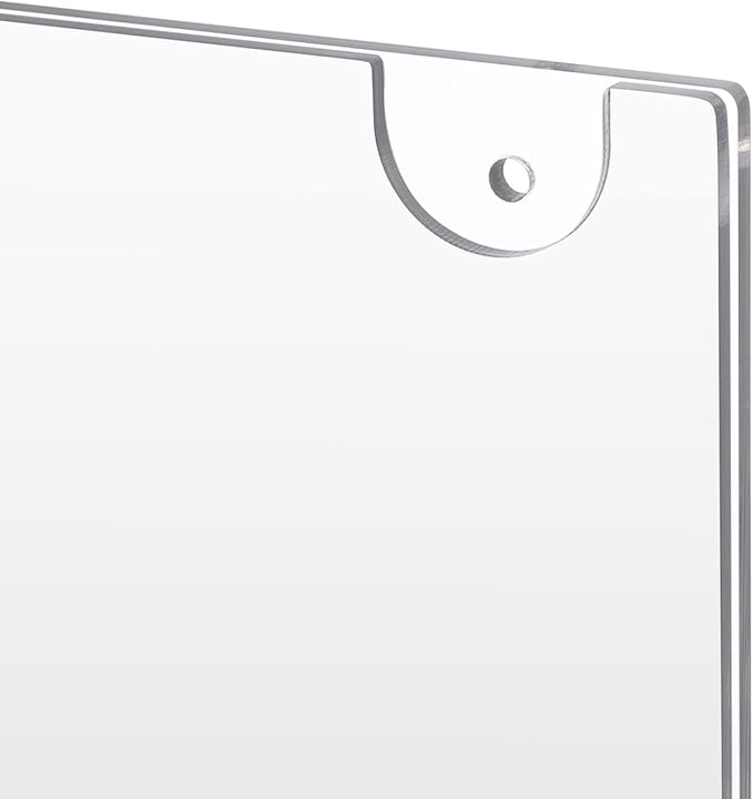 PecMuikee Acrylic Sign Holder 8.5x11 Horizontal, Wall Mount Acrylic Sign Holder - Image 5