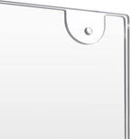PecMuikee Acrylic Sign Holder 8.5x11 Horizontal, Wall Mount Acrylic Sign Holder - Image 5