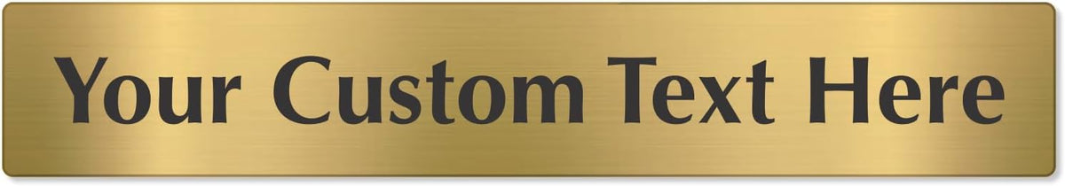 SmartSign Custom Brass Sign