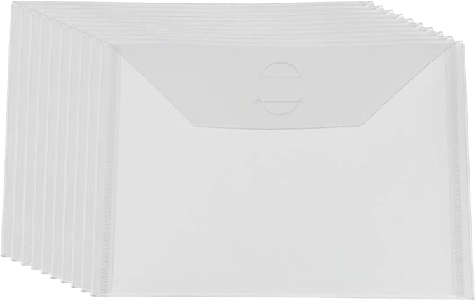 Large Stamp & Die Storage Pockets Resealable Clear Plastic Seal Bags Storage by Briartw