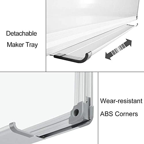 XIWODE 18x24 Inch Magnetic Dry Erase Whiteboard，Silver Aluminum Frame - Image 2