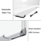 XIWODE 18x24 Inch Magnetic Dry Erase Whiteboard，Silver Aluminum Frame - Image 2