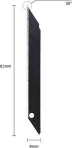 Gomake 9mm Utility Knife Replacement Blades, 30 Degree Snap Off Carbon Steel - Image 4