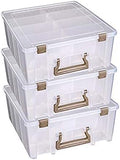 artbin 6990zz super satchel double deep 3-pack, portable, main product view