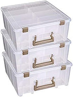 artbin 6990zz super satchel double deep 3-pack, portable, main product view