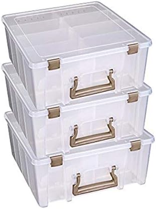 artbin 6990zz super satchel double deep 3-pack, portable, main product view