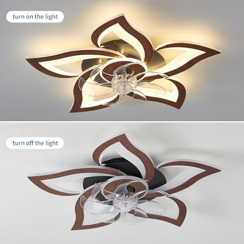 flower modern ceiling fans with lights, low profile, package contents