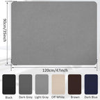 Office Chair Mat for Hardwood Floor&Tile,55"x35" Anti-Slip Desk Chair Mat,Low-Pile Mat,Multi-Purpose Hardwood Floor Protector for Office,Home (Light Grey, 35 * 47IN)