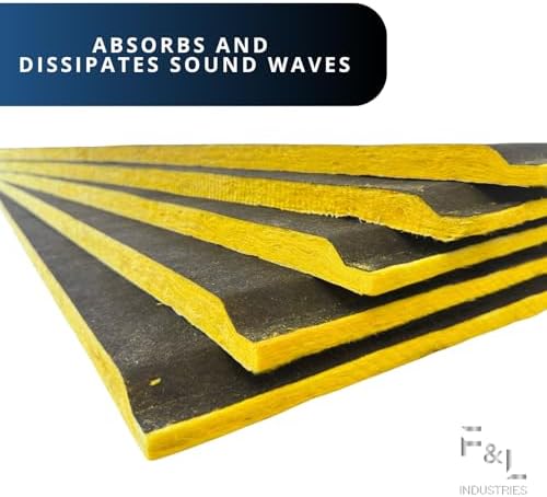 f&l r4 fiberglass board acoustic insulation panels –, package contents