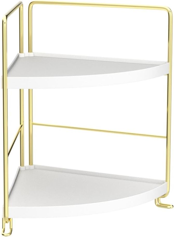 FSyueyun 2-Tier Corner Bathroom Counter Organizer, Tool-Less Installation - Image 4