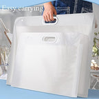 plastic art portfolio, large art portfolio with handles,waterproof showing dimensions