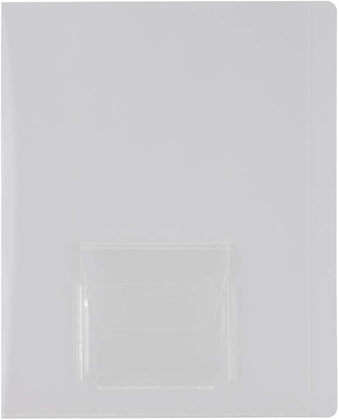 JAM PAPER Plastic Sleeves with Mini Pocket - Image 3