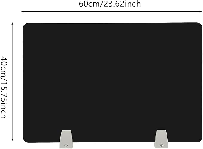 4 Pcs Desk Divider Privacy Panel, 23.6”L X15.8”W Frosted Acrylic Desk Privacy - Image 2