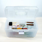 artbin twin top 17-inch craft supply box with showing dimensions