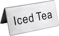 New Star Foodservice Stainless Steel Table Tent Sign, 3 x 1.5-Inch) by NewStarFoodservice
