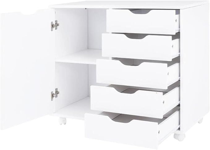 Naomi Home Amy 5-Drawer Craft & Office Storage Cabinet - Image 7