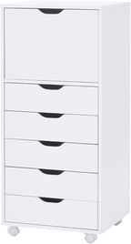 Naomi Home Carly 6-Drawer Craft & Office Storage Cabinet – Rolling Storage - Image 10