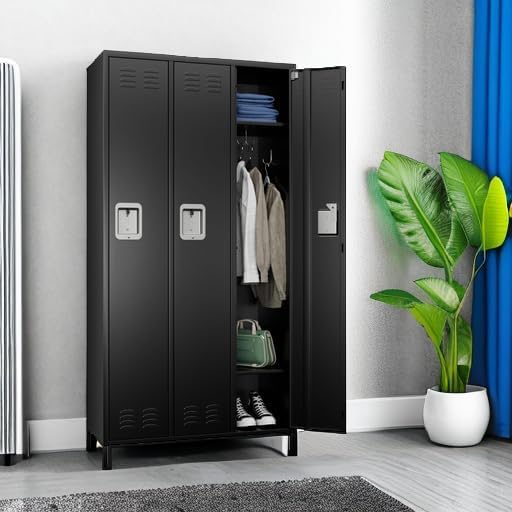 SUPEER 3 Doors Metal Lockers for Employees - Image 7