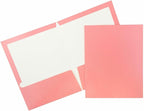 JAM PAPER Laminated Two Pocket Glossy Folders by JAMPaper