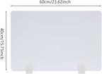 4 Pcs Desk Divider Privacy Panel, 23.6”L X15.8”W Frosted Acrylic Desk Privacy - Image 2