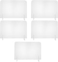 ELAYARD 5pcs Acrylic Desktop Whiteboards Clear Writing Message Boards Simple by Unknown