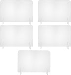 ELAYARD 5pcs Acrylic Desktop Whiteboards Clear Writing Message Boards Simple by Unknown