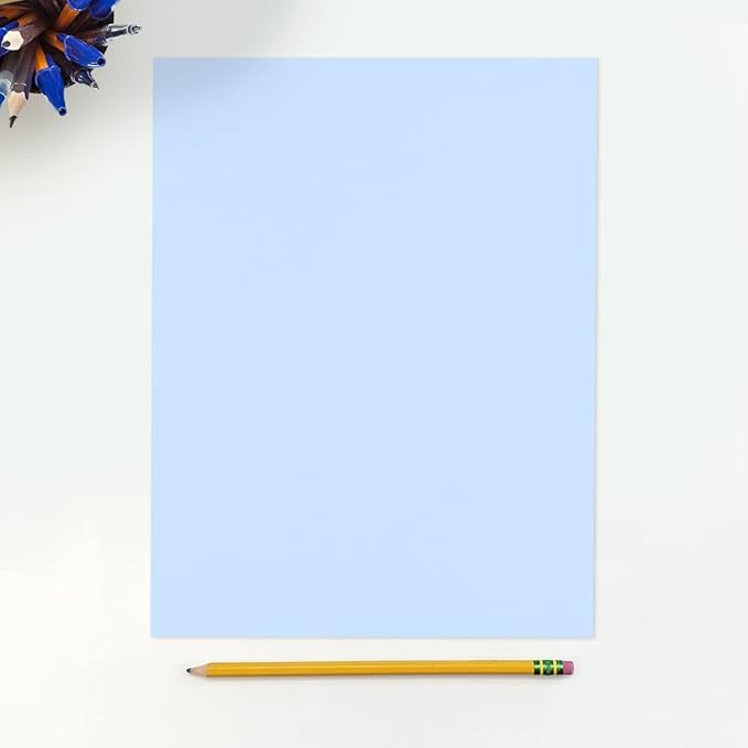 LUXPaper 8.5" x 11" Paper | Letter Size | Baby Blue | 80lb. Text | 250 Qty - Image 3