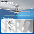 ceiling fan with light 42-inch, remote control reversible, package contents