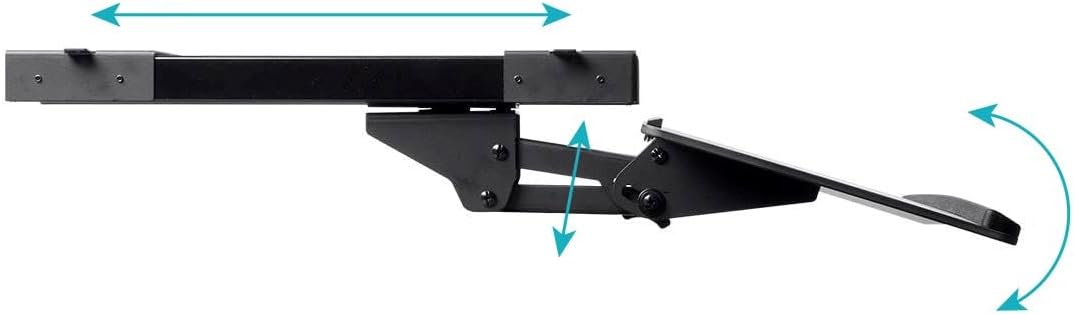 Monoprice Adjustable Ergonomic Keyboard Tray – With a 26.4 x 10in Full Size P...